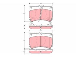 Klocek Hamulcowy Kpl. Gdb3206