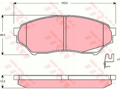 Klocek Hamulcowy Kpl. Gdb3270