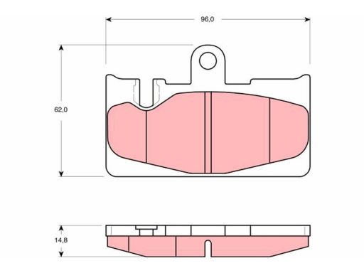 Klocek Hamulcowy Kpl. Gdb3323