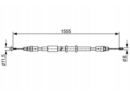 Linka Hamulca Postojowego 1 987 482 552