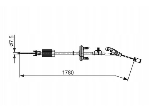 Linka Hamulca Postojowego 1 987 482 796