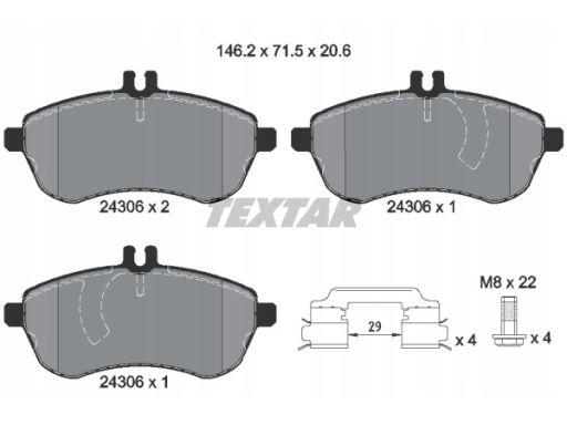 Klocek Hamulcowy Kpl. 2430602