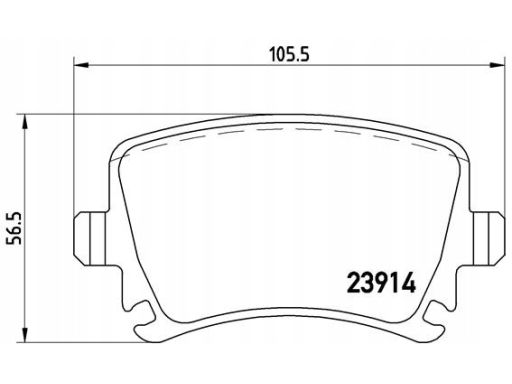 Klocek Hamulcowy Kpl. P 85 095X