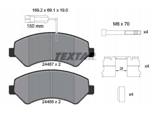Klocek Hamulcowy Kpl. 2446703