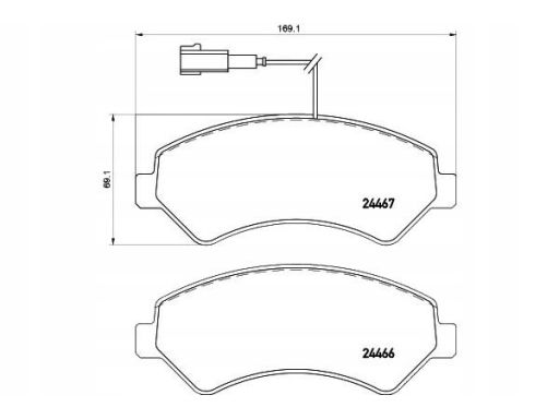 Klocek Hamulcowy Kpl. 2446703