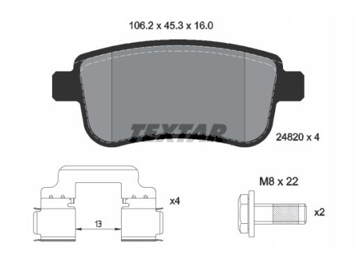 Klocek Hamulcowy Kpl. 2482001