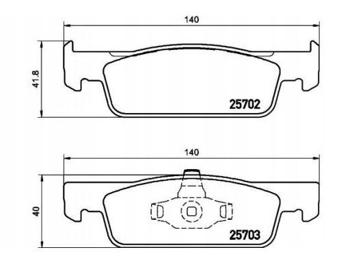 Klocek Hamulcowy Kpl. 2570201