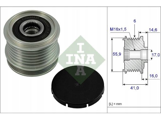 Sprzęgło Jednokierunkowe Alternatora 535 0010 10