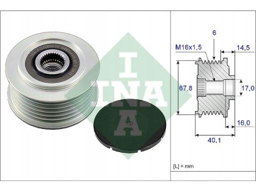 Sprzęgło Jednokierunkowe Alternatora 535 0048 10