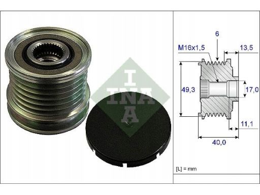 Sprzęgło Jednokierunkowe Alternatora 535 0166 10
