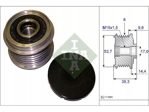 Sprzęgło Jednokierunkowe Alternatora 535 0203 10