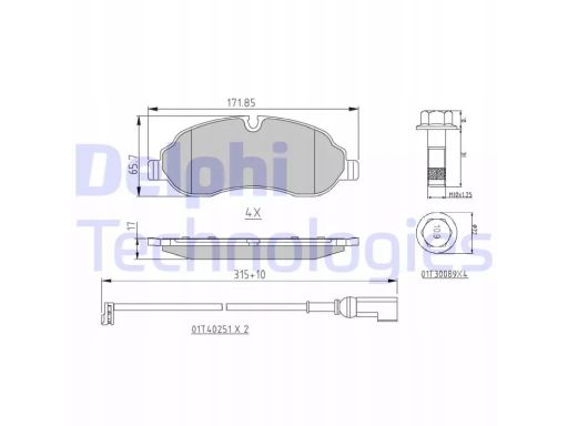 Klocek Hamulcowy Kpl. Lp3136