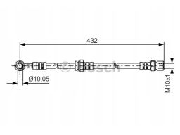 Przewód Hamulcowy Elastyczny 1 987 481 383