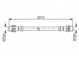 Przewód Hamulcowy Elastyczny 1 987 481 582