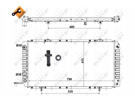 Chłodnica Silnika 52062