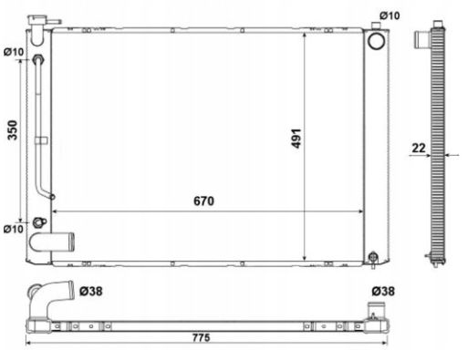 Chłodnica Silnika 53974