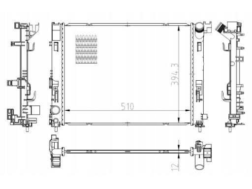Chłodnica Silnika 550038