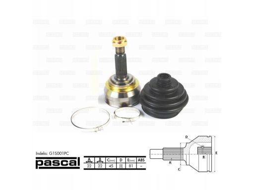 Przegub Napędowy Kpl. G1S001Pc