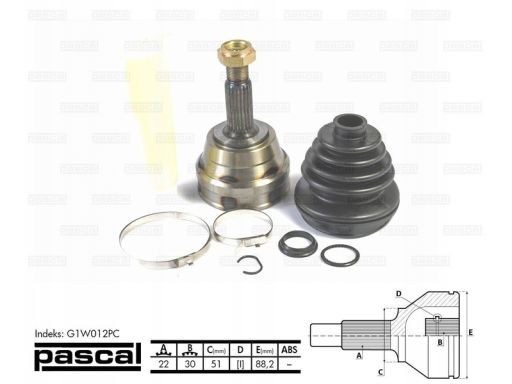 Przegub Napędowy Kpl. G1W012Pc