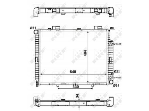Chłodnica Silnika 58100