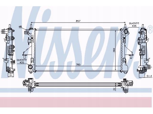 Chłodnica Silnika 63555A