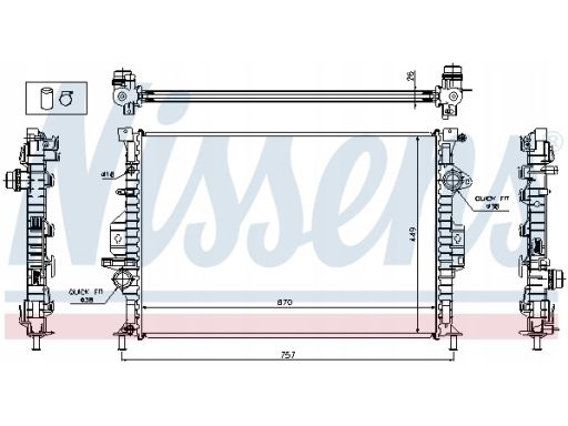 Chłodnica Silnika 65615A