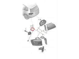 Uszczelka Tylnej Lampy Volkswagen Golf Sportsvan 510945191A