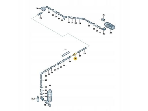 Łącznik przewodu spryskiwaczy Szyby Volkswagen Seat Skoda 1J0955875P