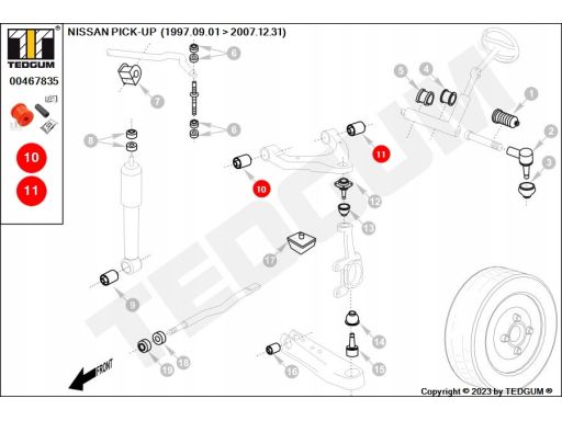 Silentblock Wahacza 00467835