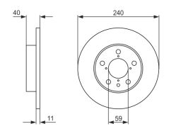 0 986 478 444 Tarcza Hamulcowa Bosch