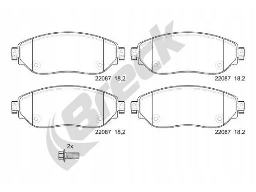 Klocek Hamulcowy Kpl. 22087 00 703 00