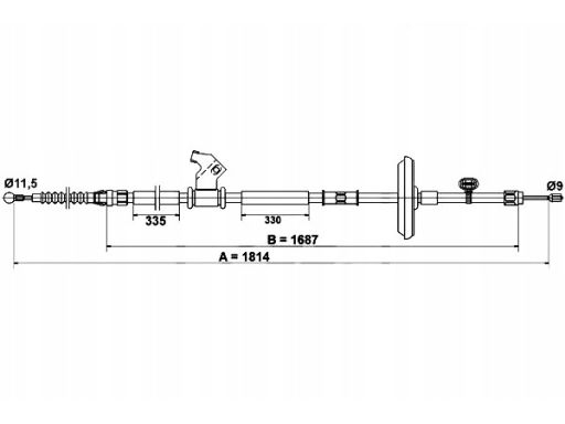 Linka Hamulca Postojowego 24.3727-0795.2
