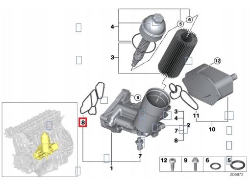 Uszczelka Obudowy Filtra Oleju 301.370