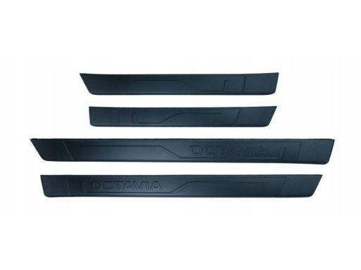 Komplet Listew Listwy Progu Skoda Octavia III Oryginał 5E0071303