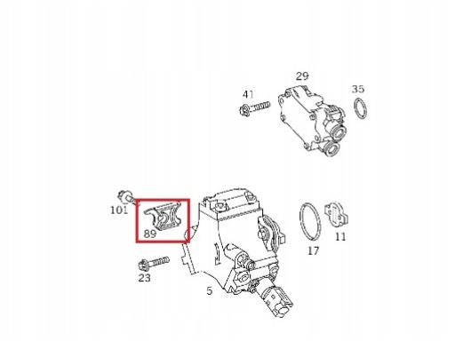 Oryginalny wspornik pompy wysokiego ciśnienia OM611 OM612 OM613