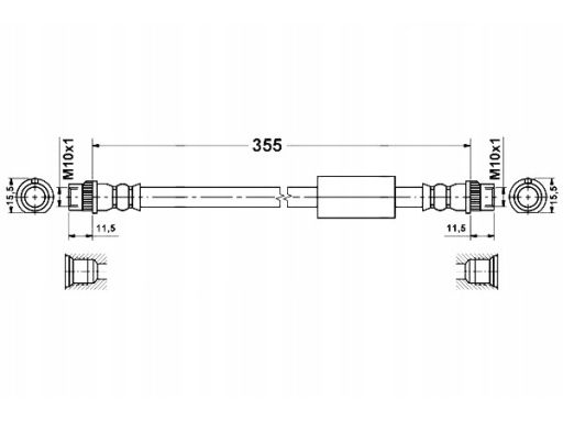 Przewód Hamulcowy Elastyczny 24.5239-0355.3