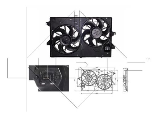 Wentylator Chłodnicy Silnika 47003