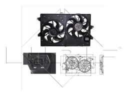 Wentylator Chłodnicy Silnika 47003