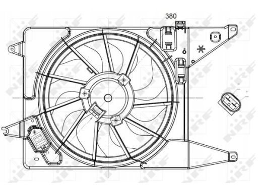 Wentylator Chłodnicy Silnika 47225