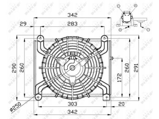 Wentylator Chłodnicy Silnika 47668
