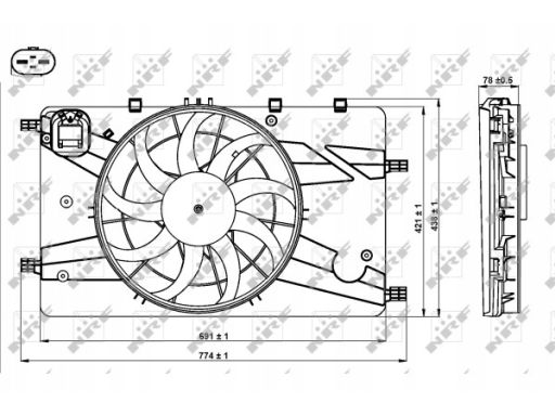 Wentylator Chłodnicy Silnika 47757