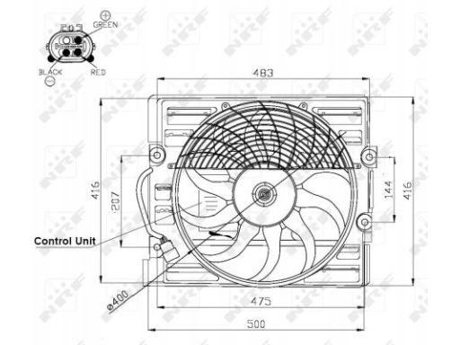 Wentylator Chłodnicy Silnika 47481