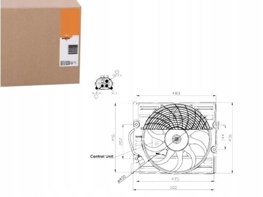 Wentylator Chłodnicy Silnika 47481