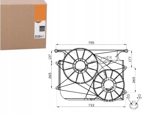 Wentylator Chłodnicy Silnika 47535
