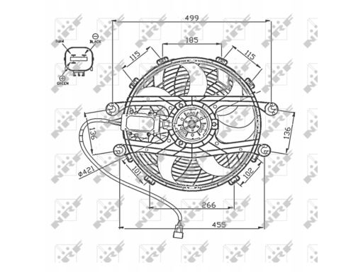 Wentylator Chłodnicy Silnika 47747