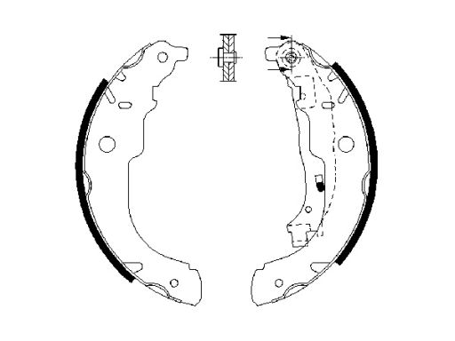 0 986 487 721 Szczęki Hamulcowe Kpl. Bosch
