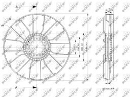 Wiatrak Wentylatora 49848