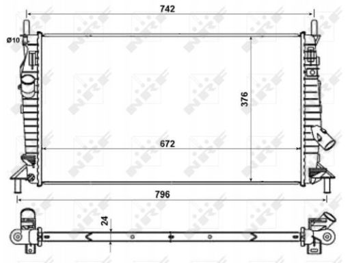 Chłodnica Silnika 55327