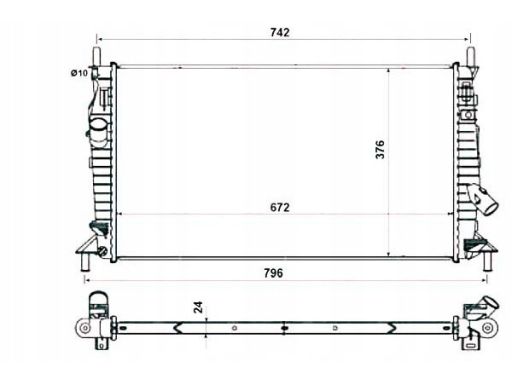 Chłodnica Silnika 55327