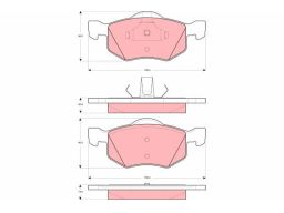 Klocek Hamulcowy Kpl. Gdb1497